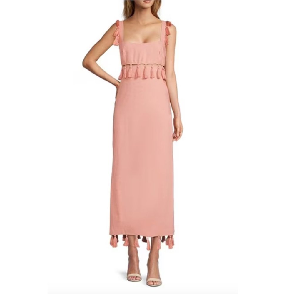 Antonio Melani Cici Tassel Linen Dress